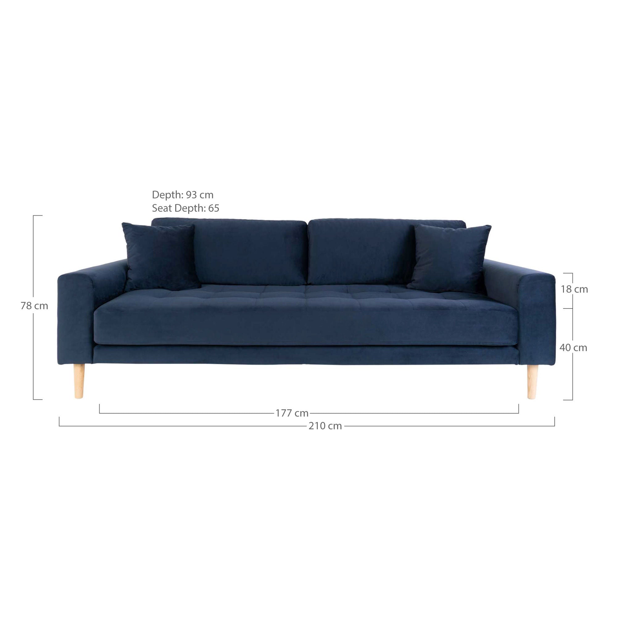 House Nordic Lido 3 Seaters Sofa