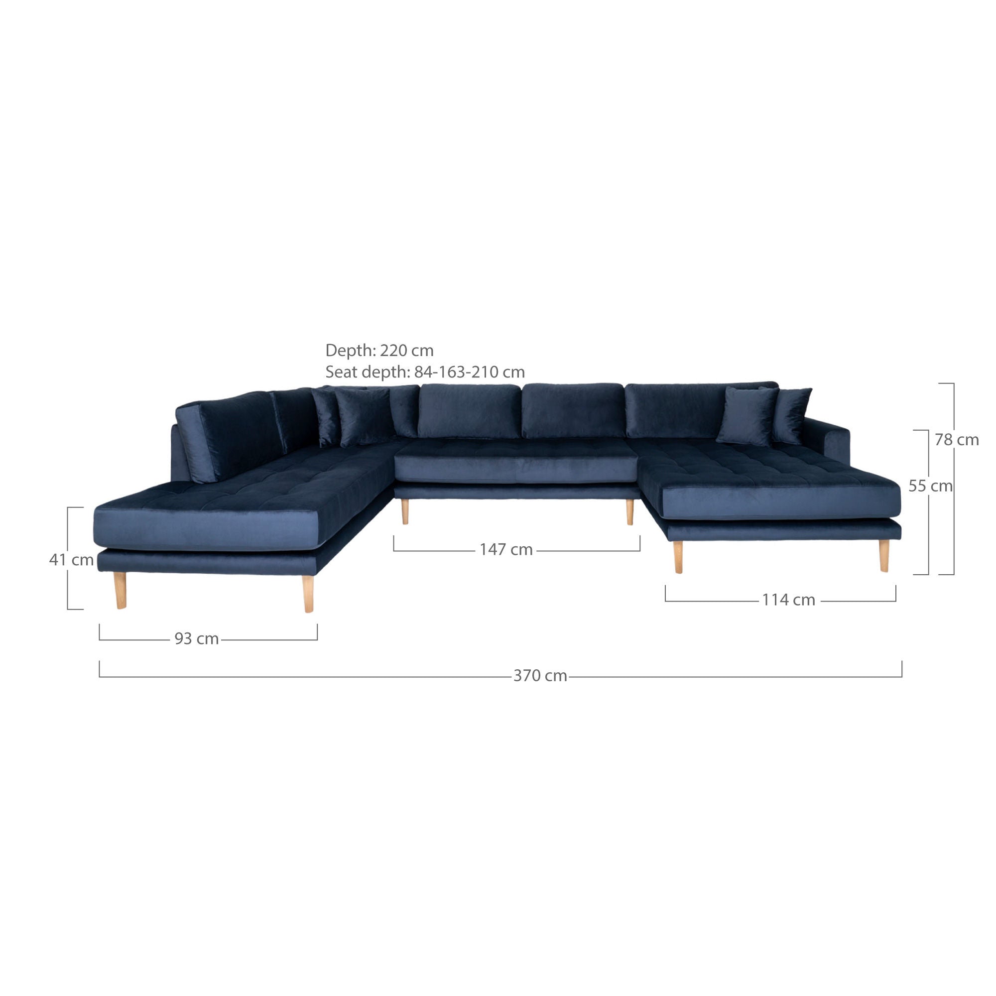 Dom Nordic Lido U-Sofa Open End