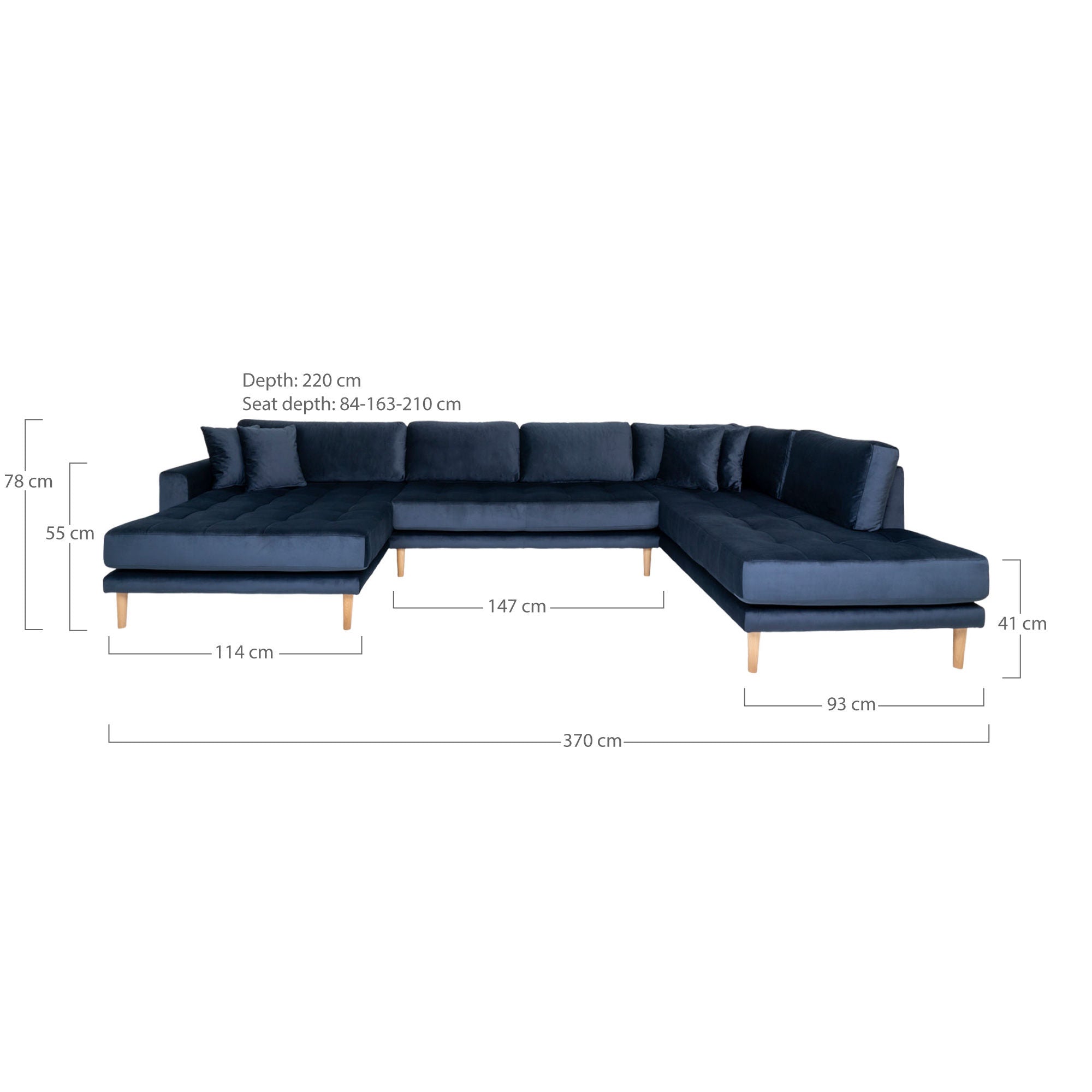 Dom Nordic Lido U-Sofa Open End