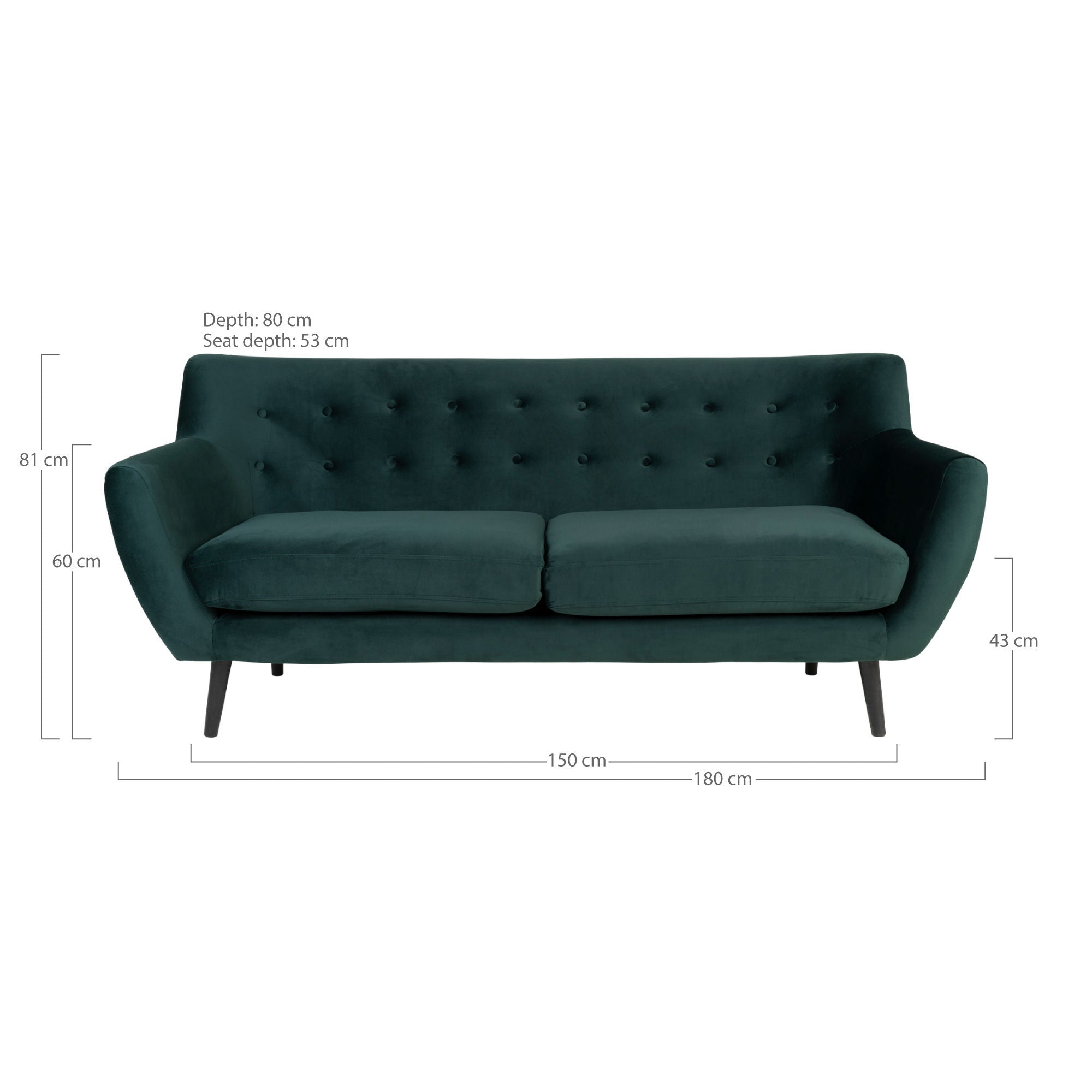 Nordic Nordic Monte 3 -osobowa sofa