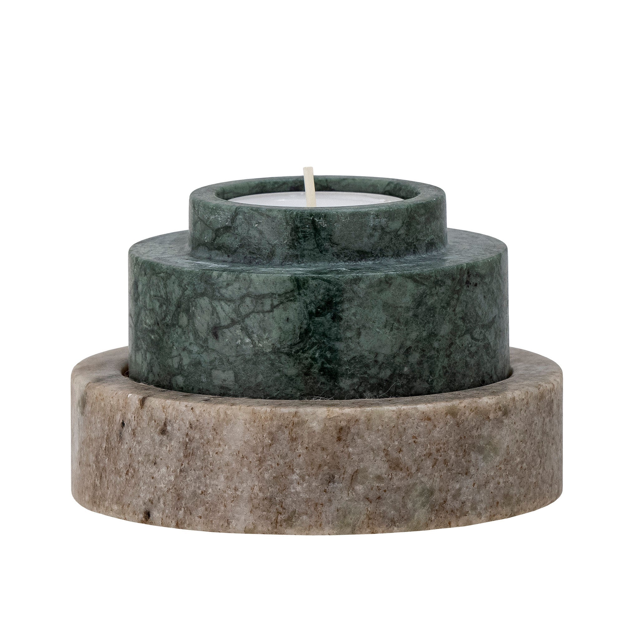 Bloomingville Dalin Eotive & Candle Holder, Green, Marble