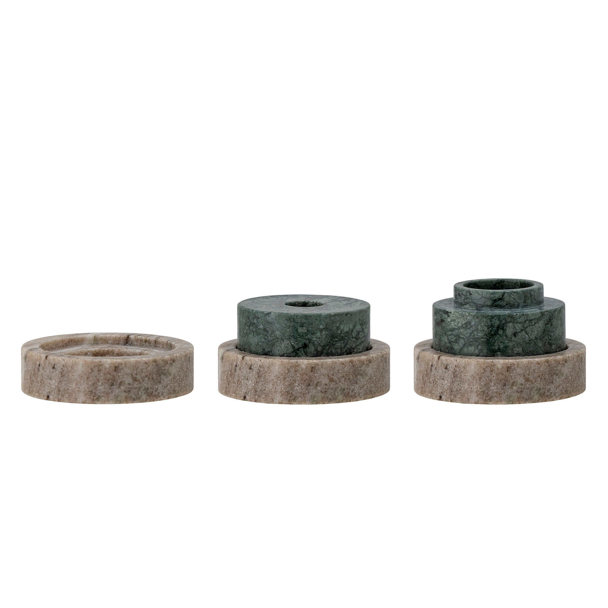 Bloomingville Dalin Eotive & Candle Holder, Green, Marble