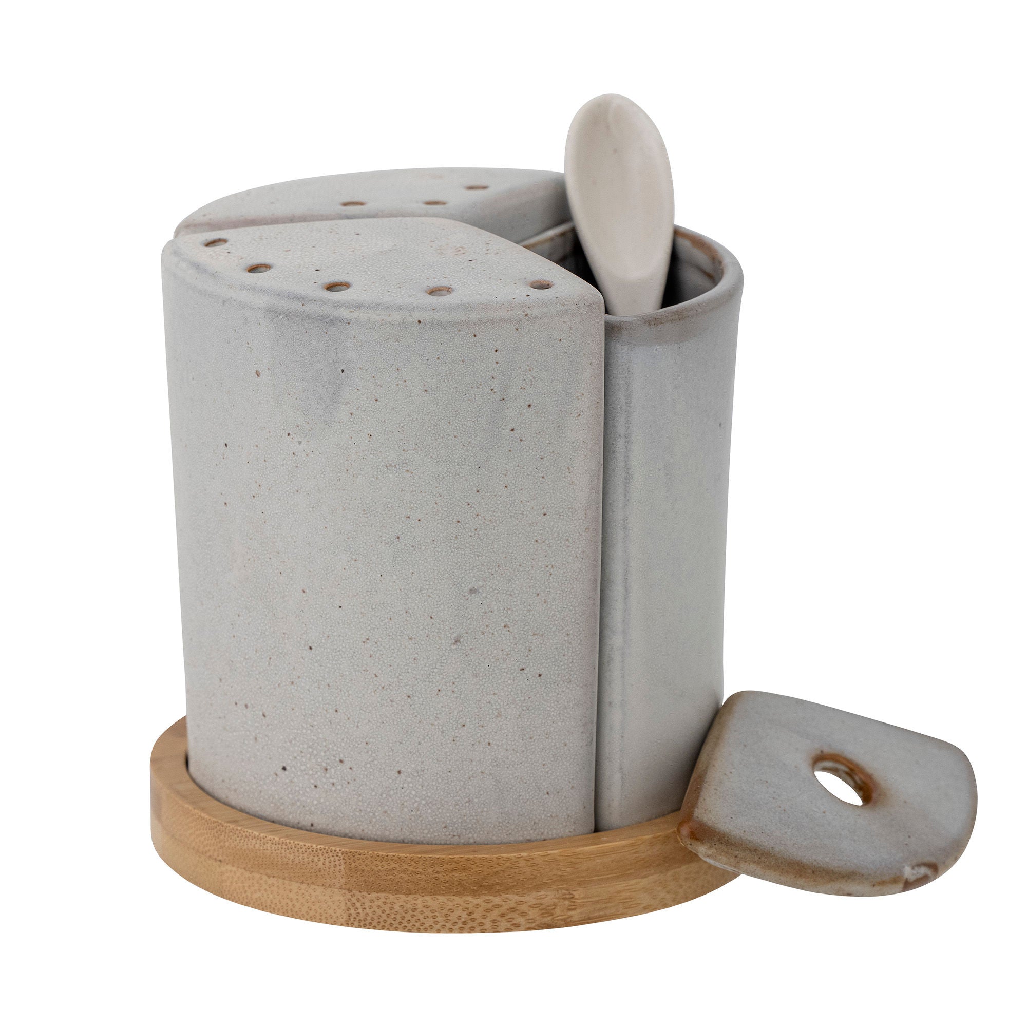 Bloomingville Josefine Salt & Pepper Shaker, Grey, Stoneware