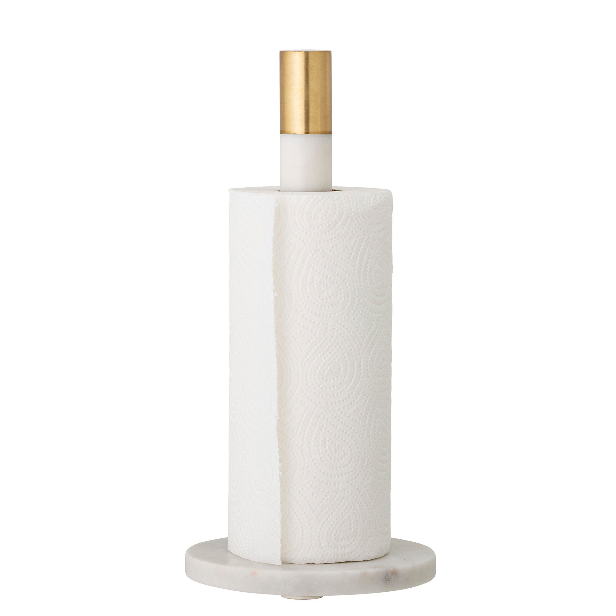 Bloomingville Emira Kitchen Paper Stand, White, Marmur