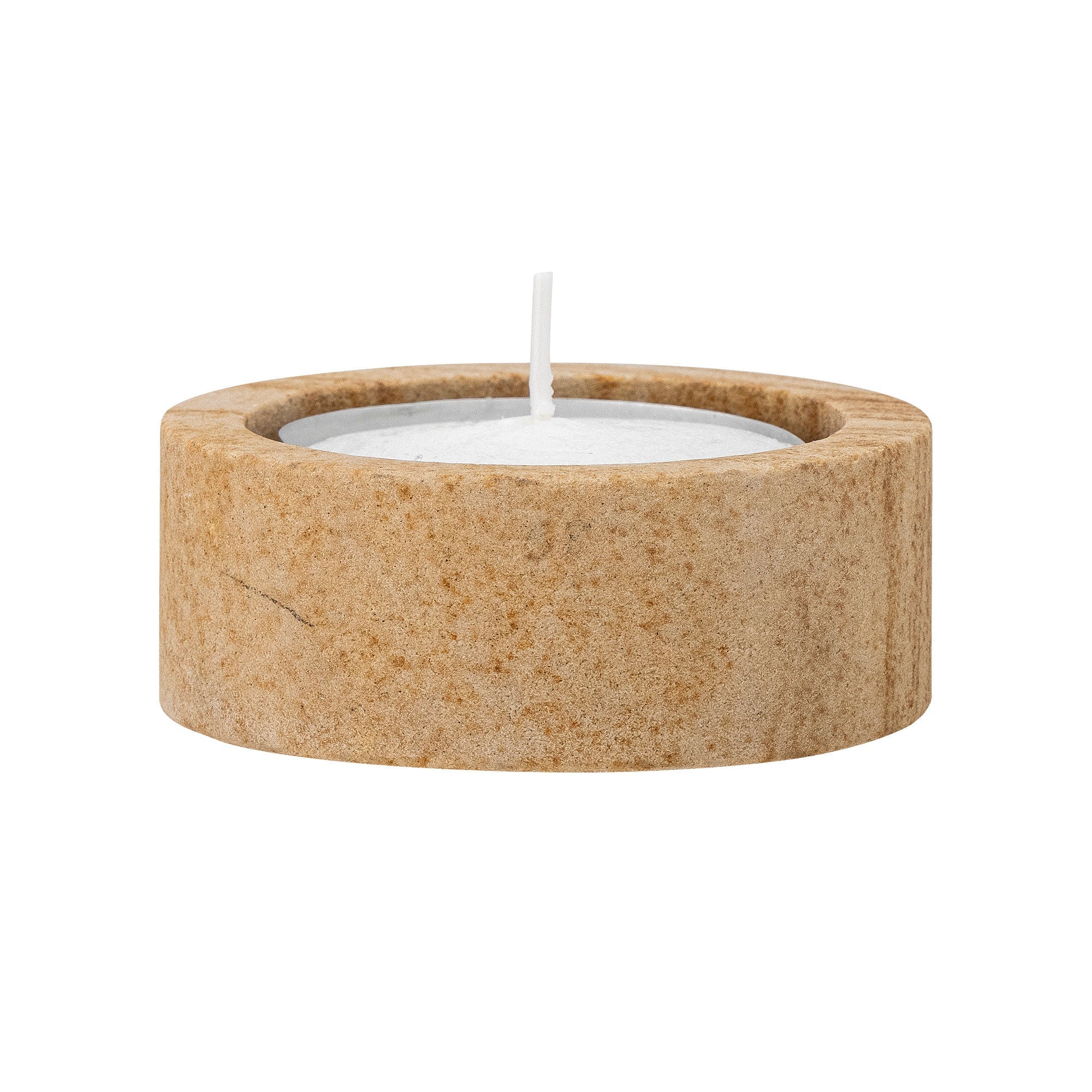 Bloomingville Dalin Eotive & Candle Holder, Brown, Sandstone