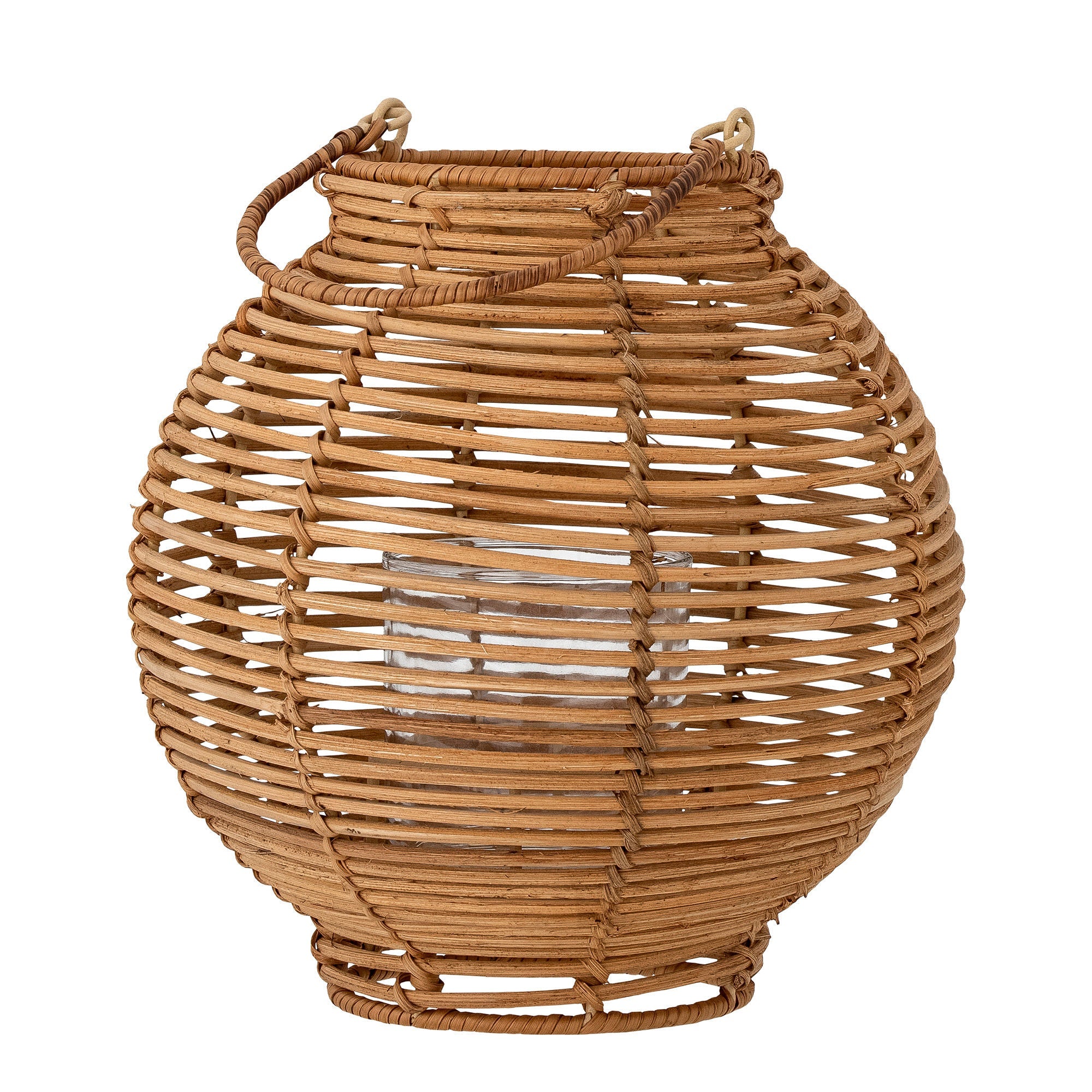 Bloomingville Malua Lantern w/szkło, natura, rattan