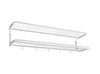 Essem Design Classic Hat Shelf 110 cm, biały