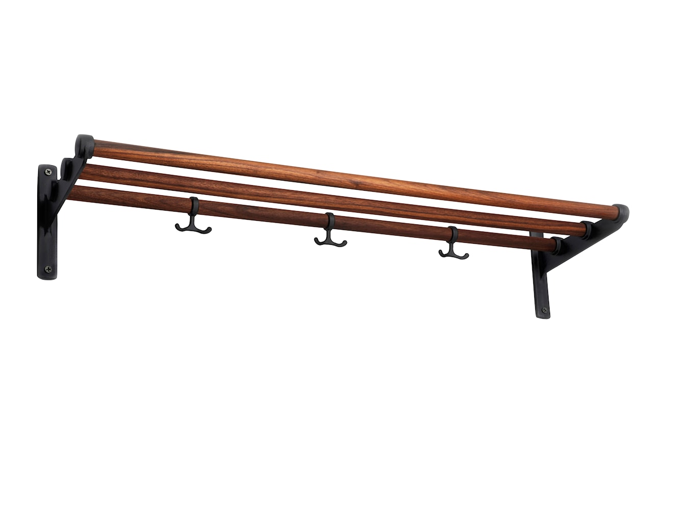 [product_category]-Essem Design Nostalgi Shoe Rack Walnut, Black-Essem Design-7392157029380-082-ESS-1