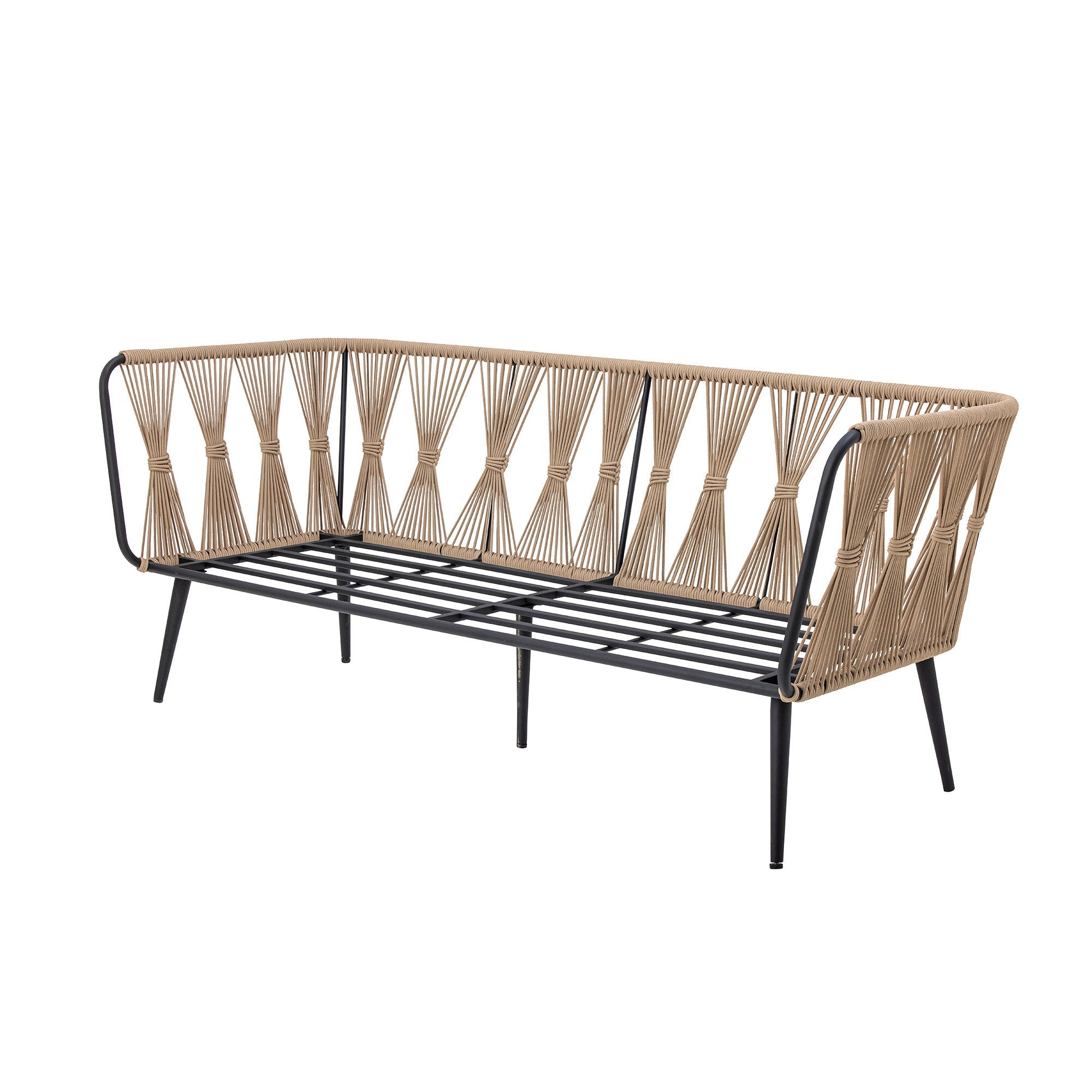 Bloomingville Pavone Sofa, brąz, metal