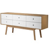 Fdb Møbler A86 Butler Chest Of Drawers, Oak/White