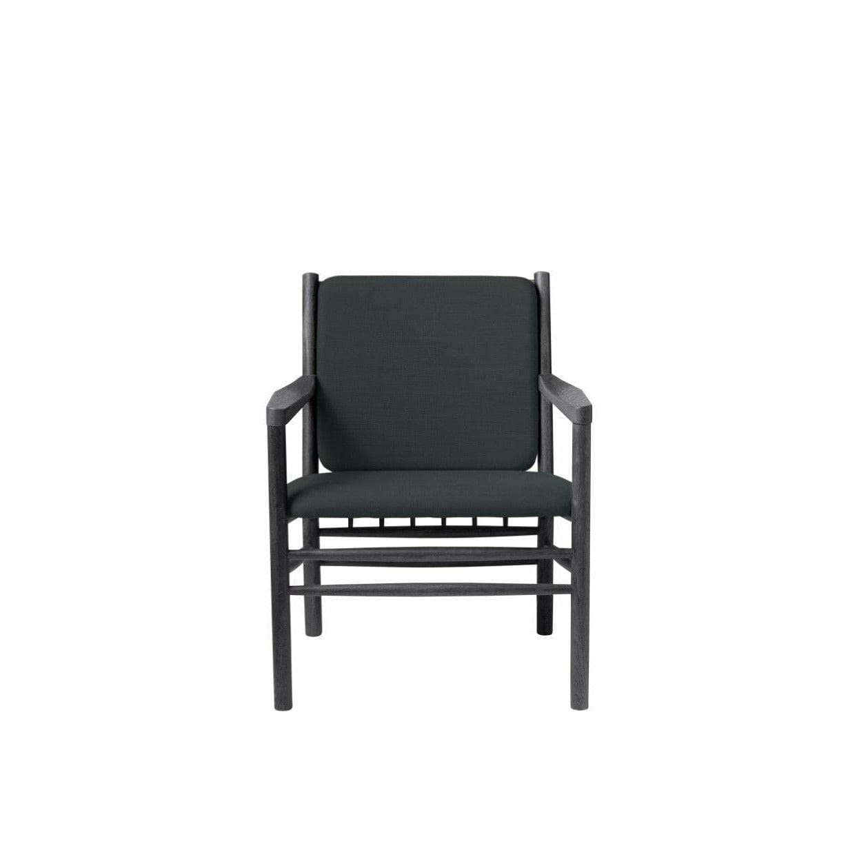 Fdb Møbler J147 Armchair, Black/Dark Green