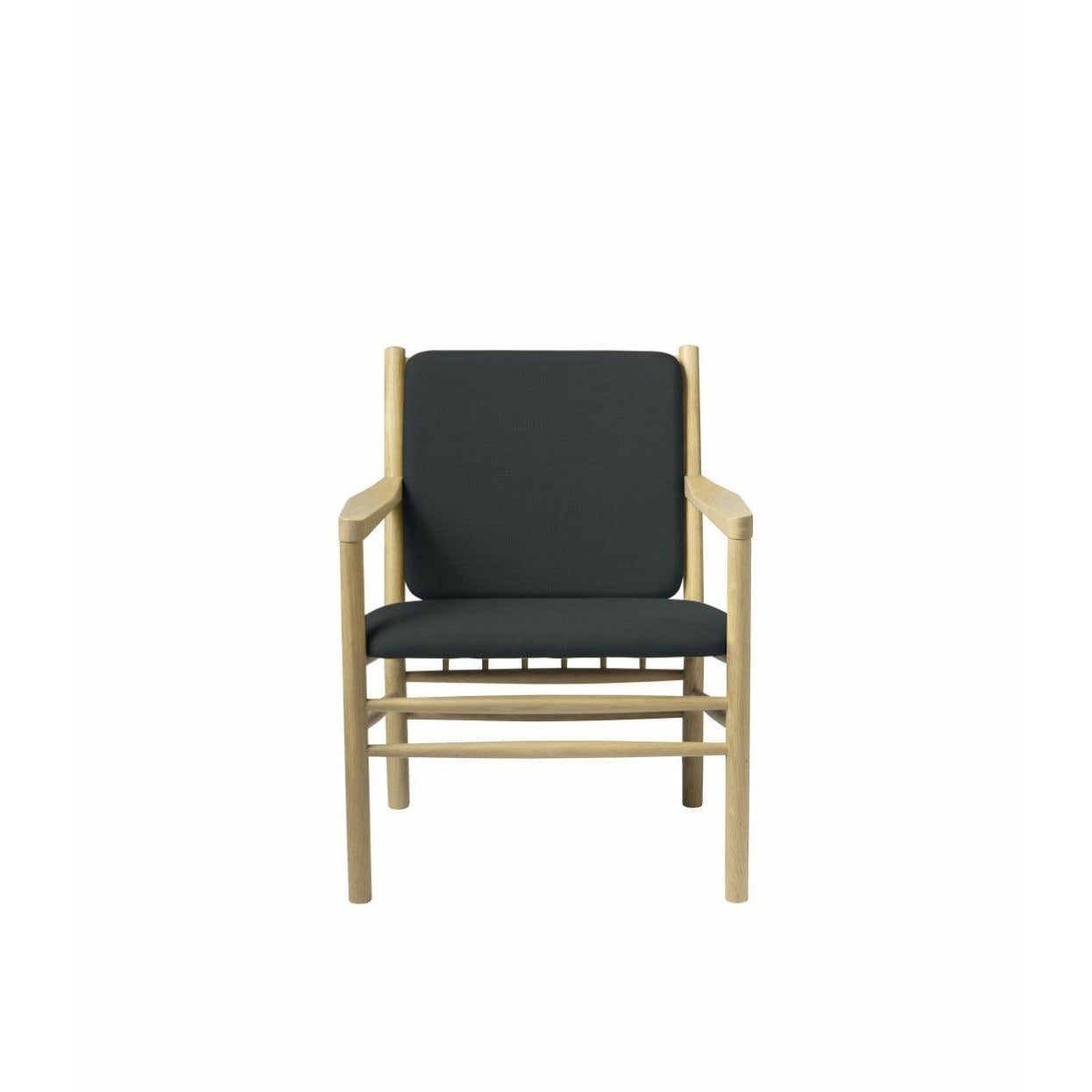 Fdb Møbler J147 Armchair, Natural/Mørkegrøn