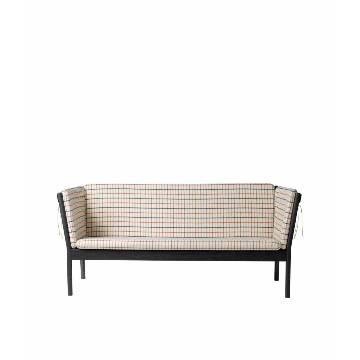 FDB Møbler J149 TRZYCH SEATER SOFA, Black/Red Checkered