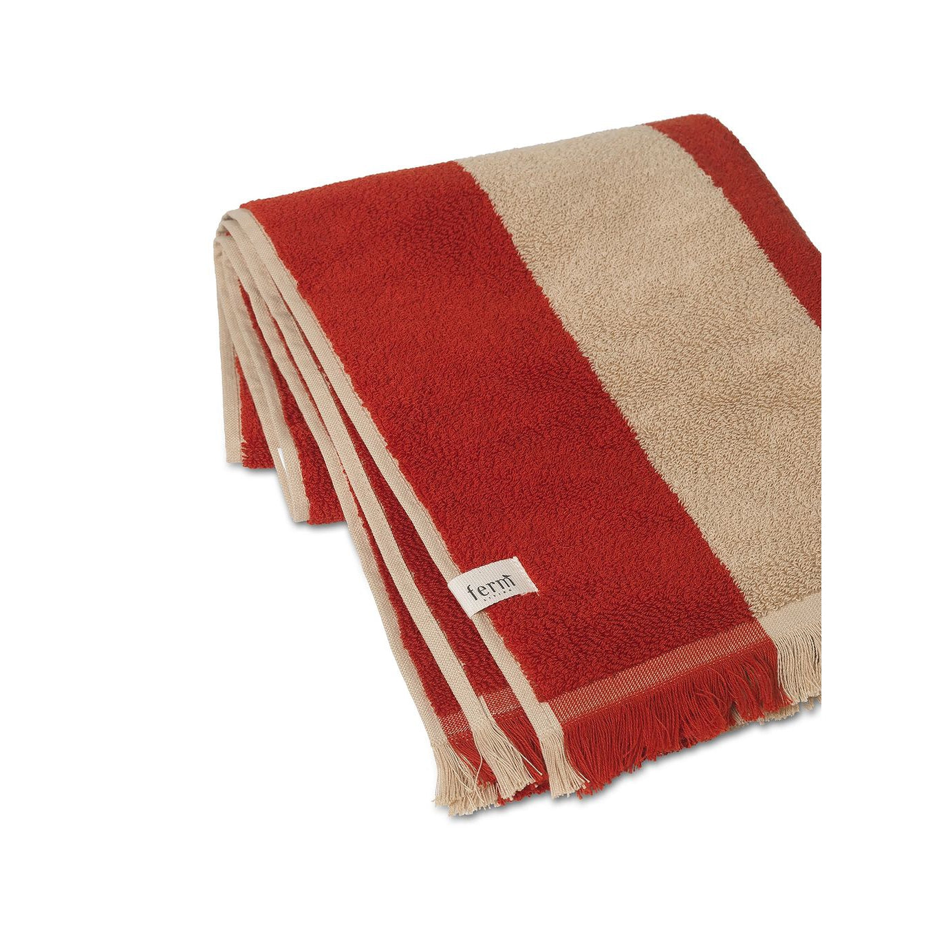 [product_category]-Ferm Living Alee Towel 50x100 Cm, Light Camel/Red-Ferm Living-5704723285472-1104265581-FER-6