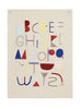 Ferm Living Alphabet Plakat tkaniny, Off White