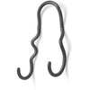 Ferm Living Currivature Doube Hook, czarny