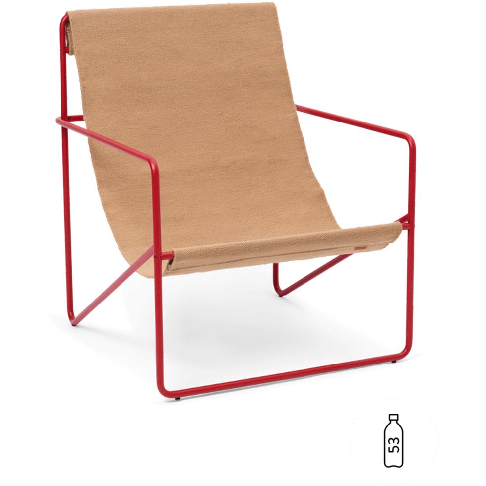 Ferm Living Desert Lounge Frea, Poppy Red/Sand