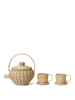 Ferm Living Rattan Tea Set Natural