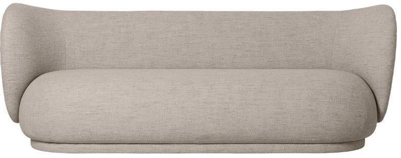 Ferm Living Rico Sofa Sand Bouclé, 3 osobę