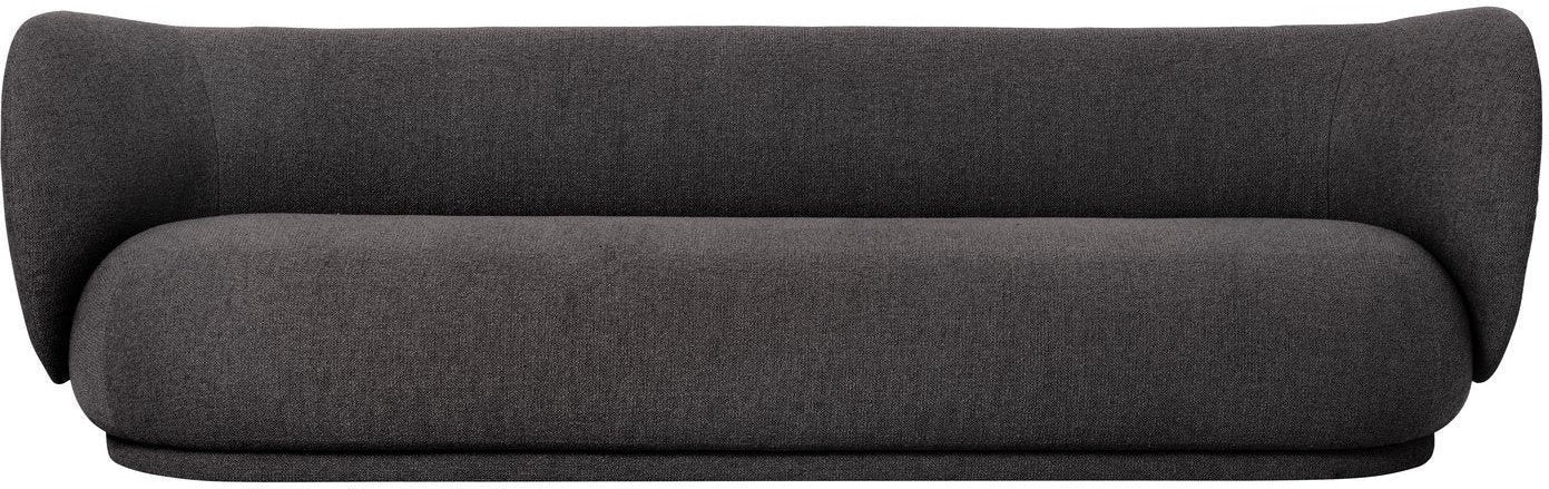 Ferm Living Rico Sofa Warm Dark Bouclé, 4 osobę