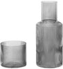 Ferm Living Ripple Carafe Small Grey, Set