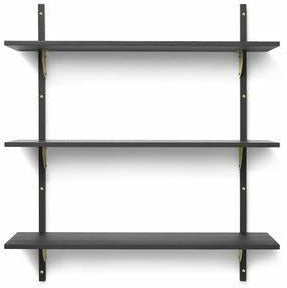 Ferm Living Sector Shelf Dark Bedained Ash/mosiądz, 87 cm