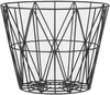 Ferm Living Gwinted Basket Black, Ø40cm