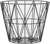 Ferm Living Gwinted Basket Black, Ø50cm