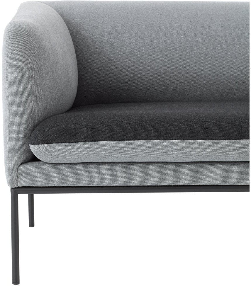 Ferm Living Turn Sofa 2 Bawełna, ciemnoszare