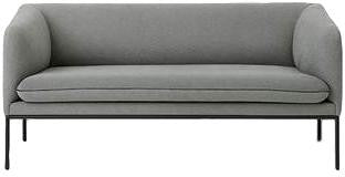 Ferm Living Turn Sofa 2 bawełniana, solidna, jasnoszary