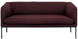 Ferm Living Turn Sofa 2 fiord, Solid Bordeaux