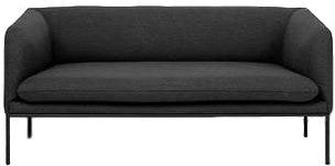 Ferm Living Turn sofa 2 fiord, solidny ciemnoszary