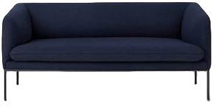 Ferm Living Turn Sofa 2 wełna, liczny niebieski