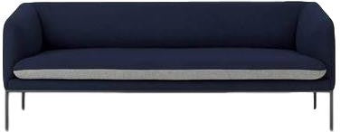 Ferm Living Turn Sofa 3 Wool, Seat Light Grey