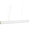 Ferm Living Vuelta Suspension Lamp Brass ø100, White