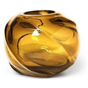 [product_category]-Ferm Living Water Swirl Vase Round 21x16 Cm, Amber-Ferm Living-5704723273417-1104264375-FER-1