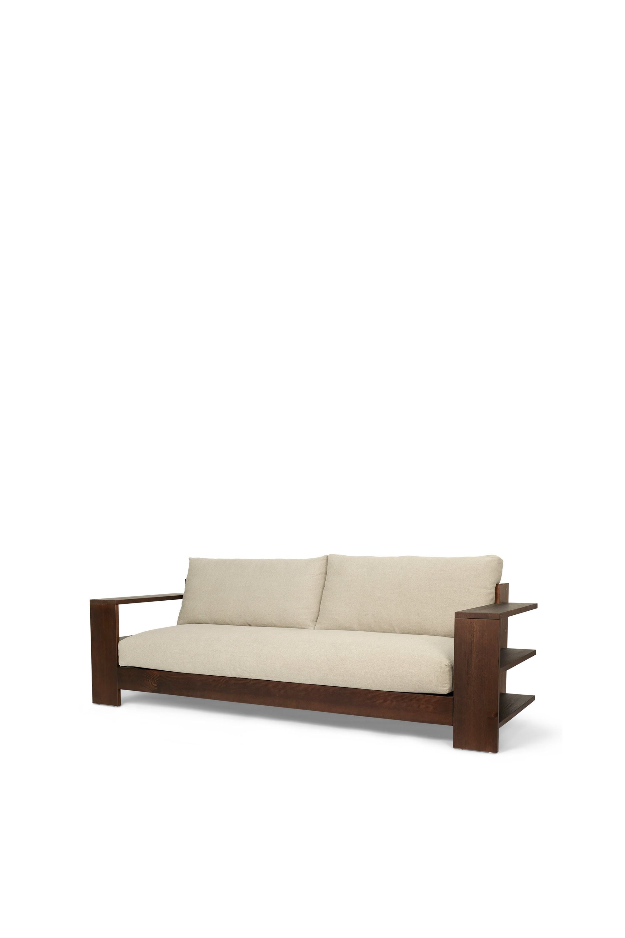 Ferm Living Edre Sofa Classic Line, ciemna witraże/naturalne