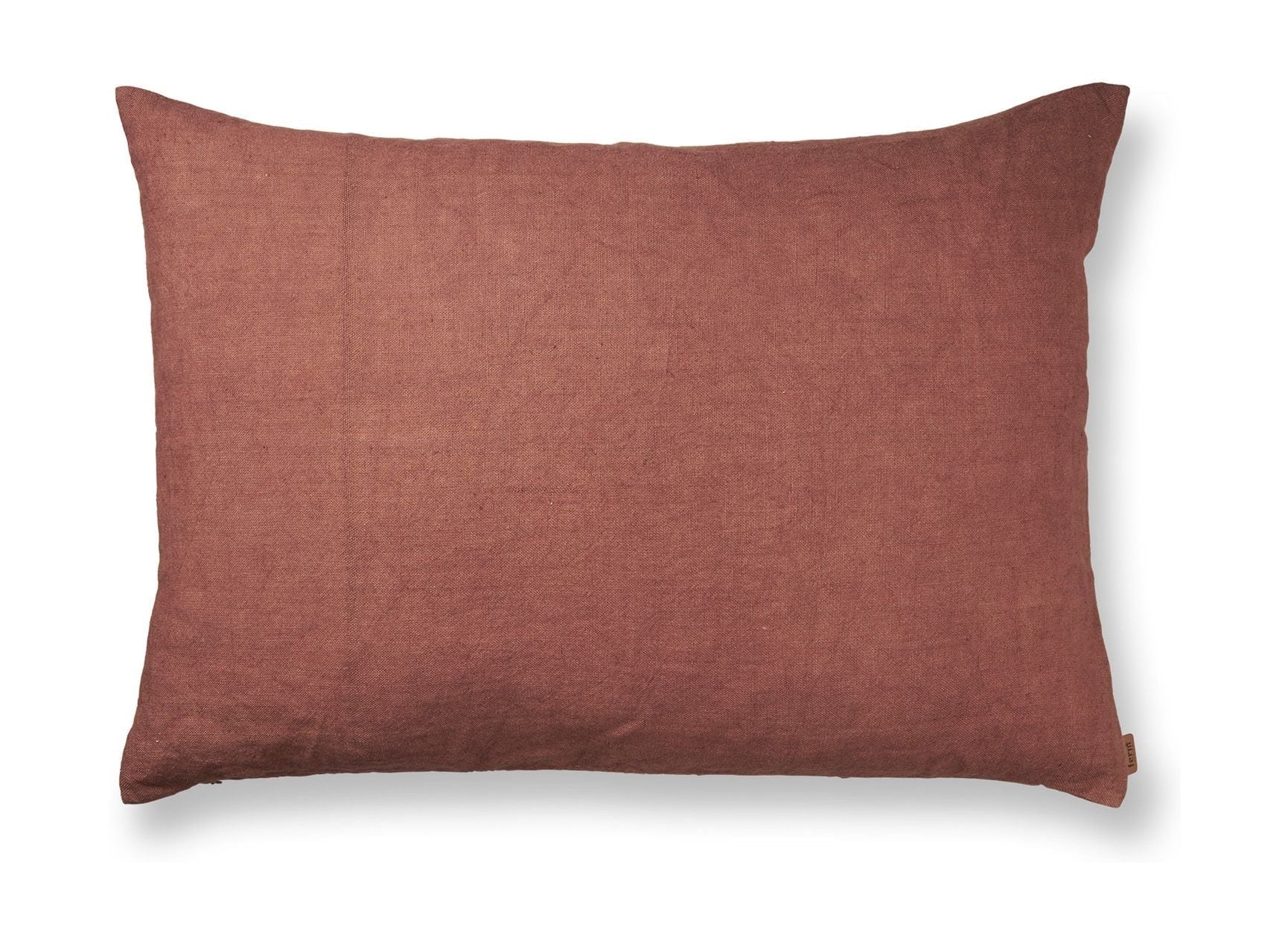 Ferm Living Heavy Linen Cushion, Large, Berry Red