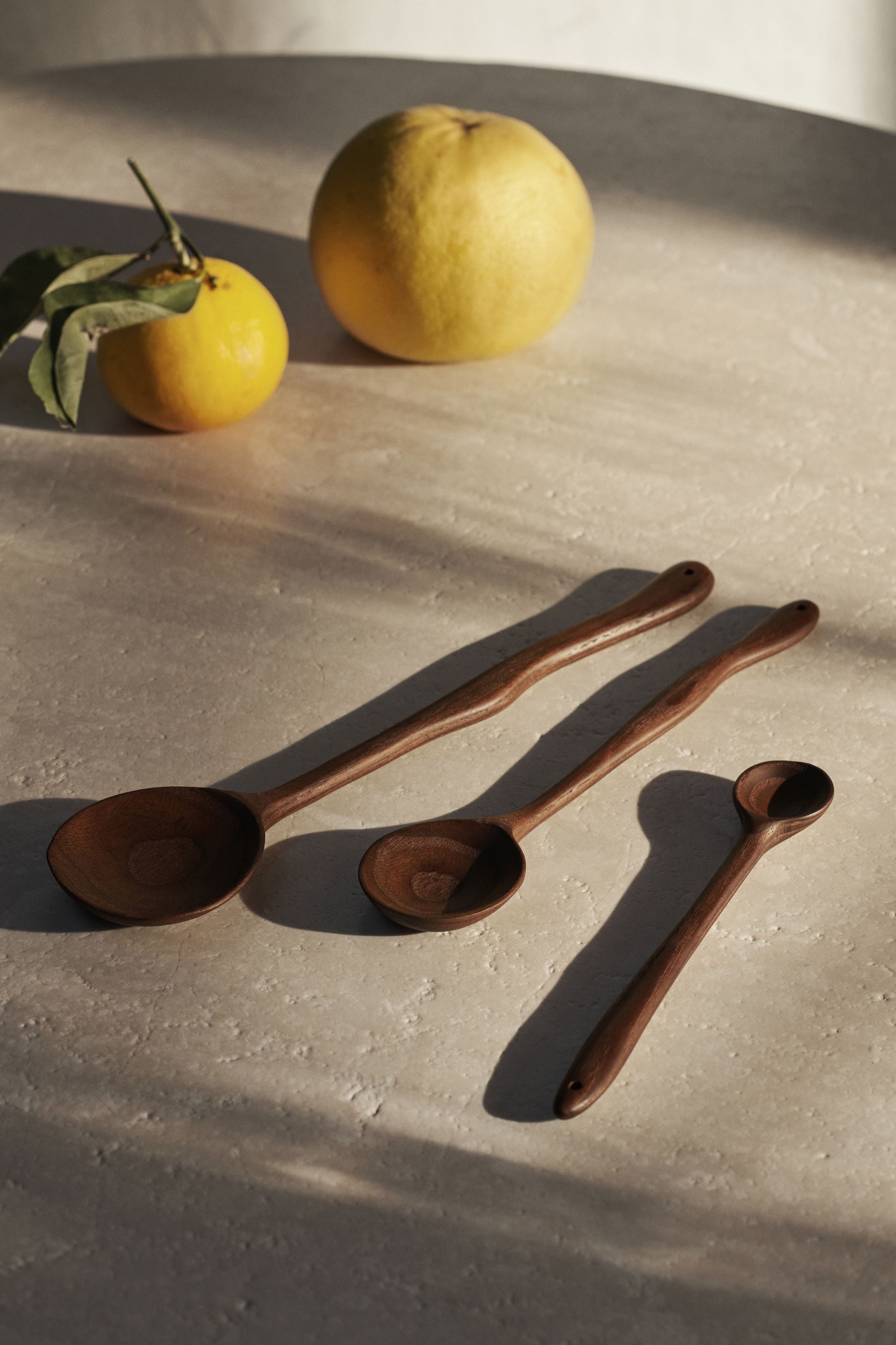 Ferm Living Meander Spoon, 20 Cm, Dark Brown