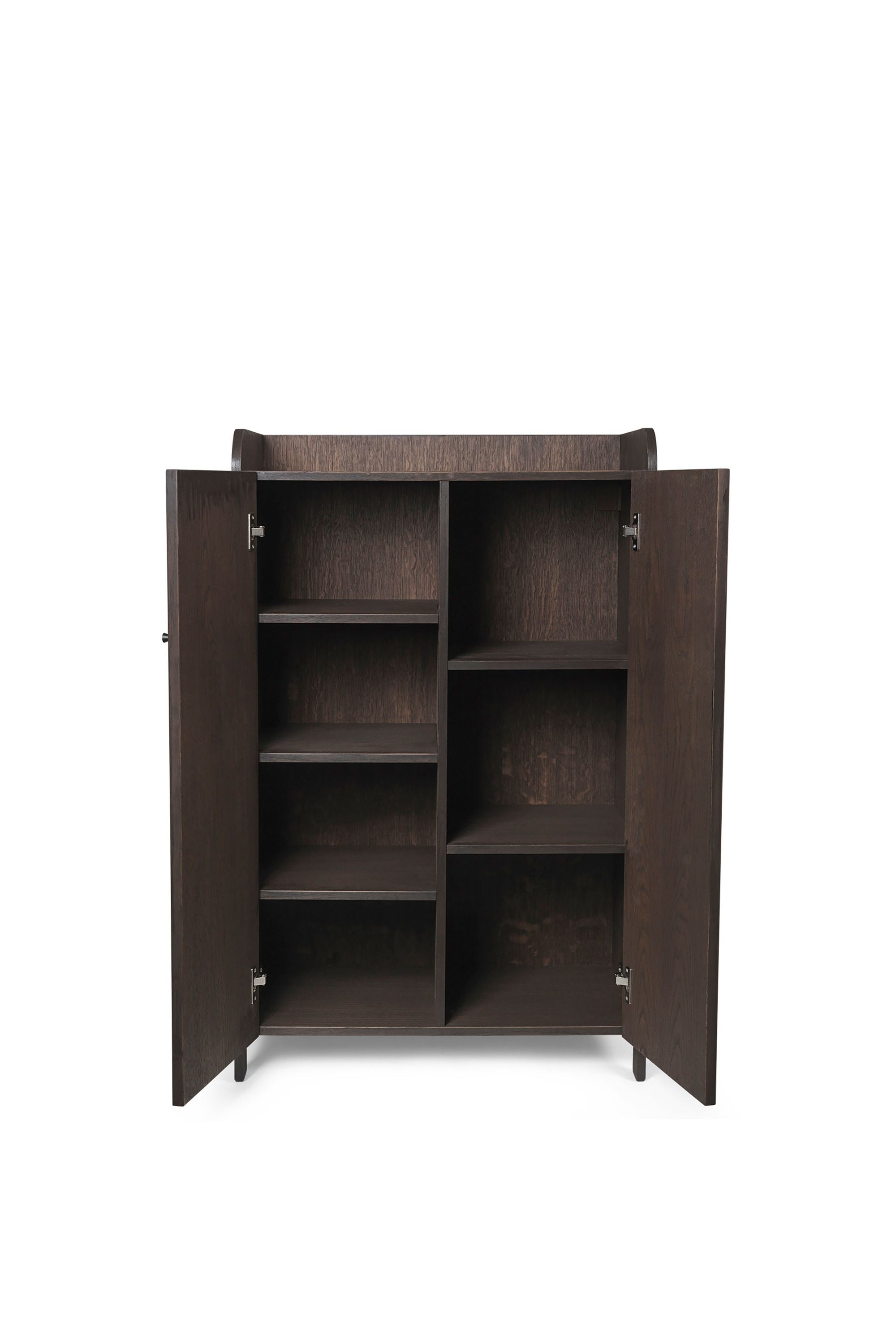 Ferm Living Sill Cupboard, Low, Dark Stained Oak