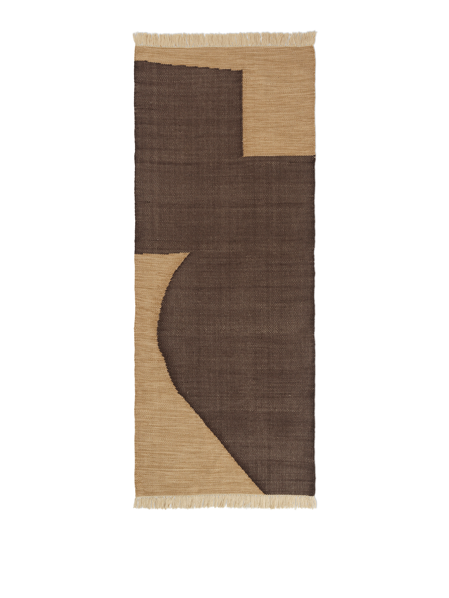 Ferm Living Forene Runner 80 x 200 Tan/czekolada