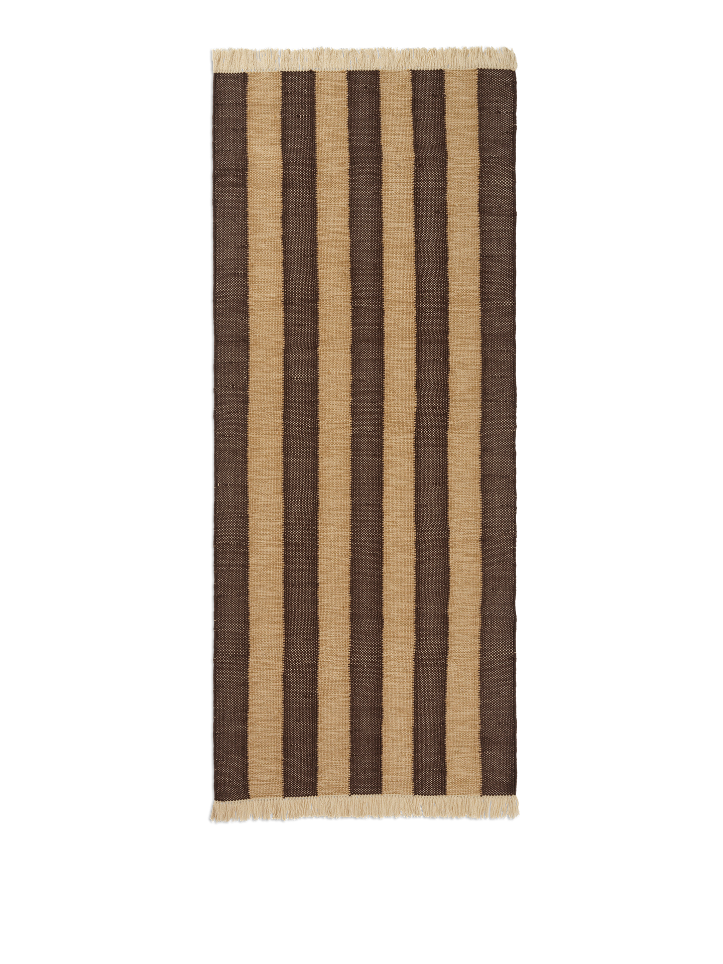 Ferm Living Ives Runner 80 x 200 Tan/czekolada