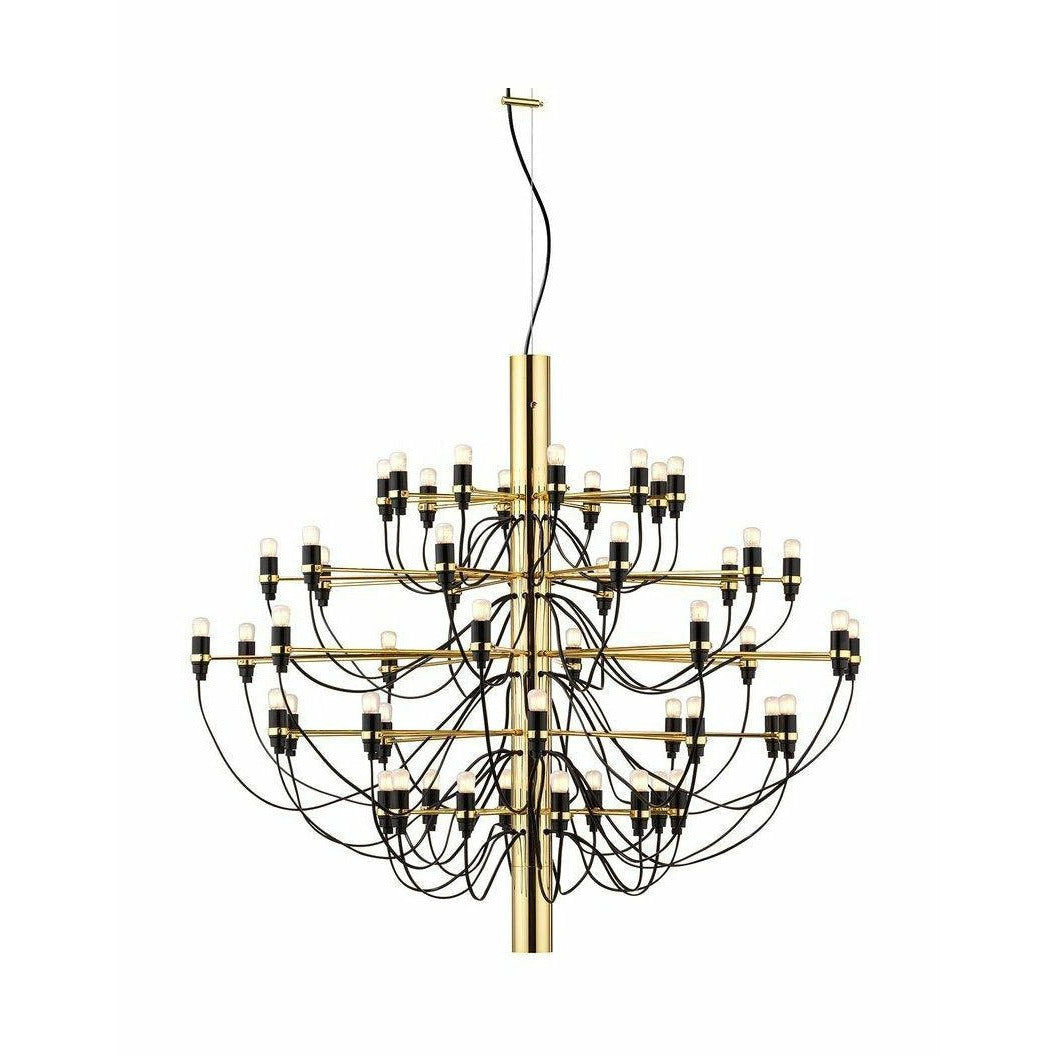 Flos 2097/50 Clear Chandelier, Brass