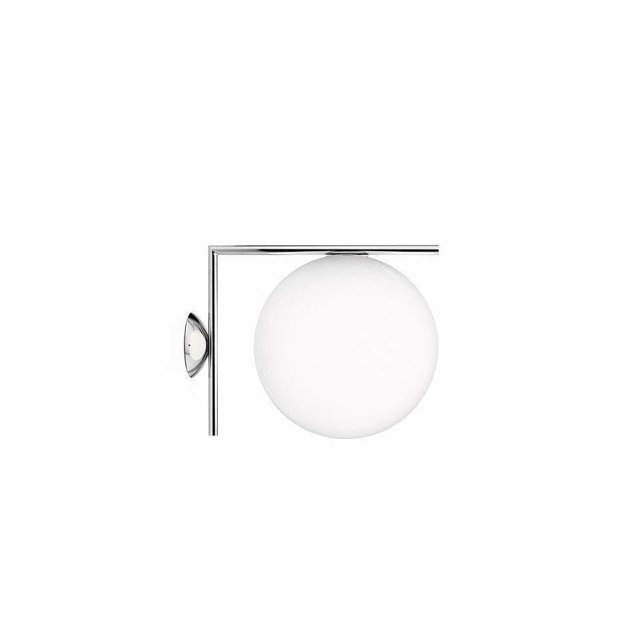 Flos Ic Light C/W2 Wall/Ceiling Lamp, Chrome