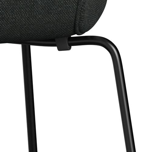 [product_category]-Fritz Hansen 3107 Chair Full Upholstery, Black/Re Wool Black/Natural-Fritz Hansen-3107FU-REW198-DRBL-FRI-7