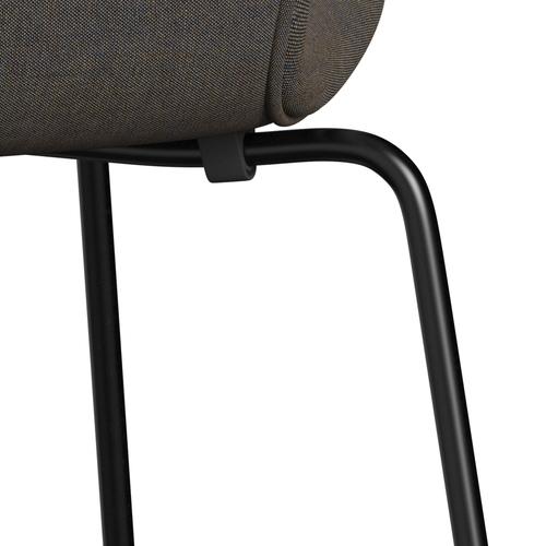 [product_category]-Fritz Hansen 3107 Chair Full Upholstery, Black/Remix Rust Blue-Fritz Hansen-3107FU-REM852-DRBL-FRI-7