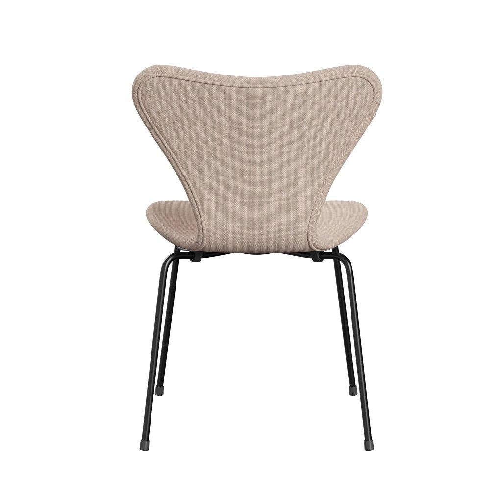 [product_category]-Fritz Hansen 3107 Chair Full Upholstery, Black/Sunniva 2 Sand/Soft Pink-Fritz Hansen-3107FU-SV236-DRBL-FRI-4