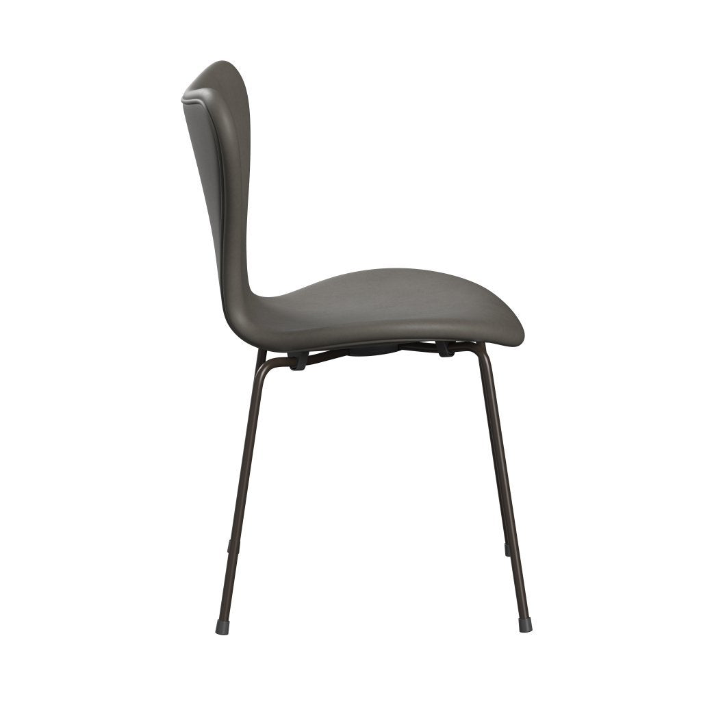 [product_category]-Fritz Hansen 3107 Chair Full Upholstery, Brown Bronze/Essential Lava-Fritz Hansen-3107FU-STLAVA-DBPC-FRI-3