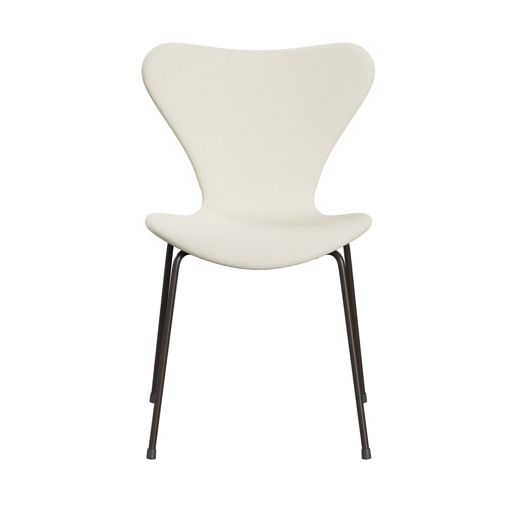 Fritz Hansen 3107 Chair Full Upholstery, Brown Bronze/Sunniva 2 Crème