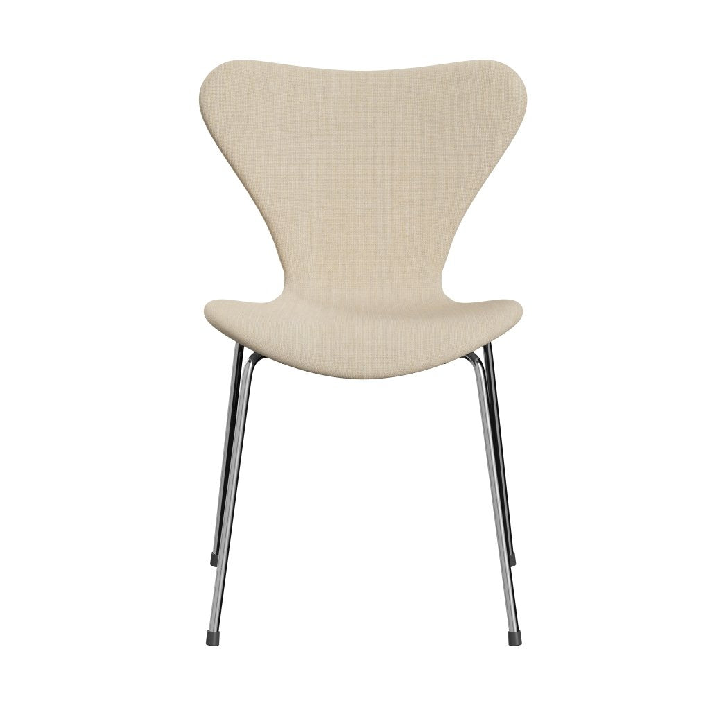 Fritz Hansen 3107 Chair Full Upholstery, Chrome/Sunniva 2 Sand